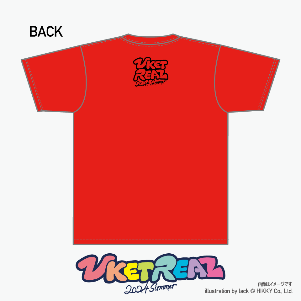 【予約：7月下旬発送予定】バーチャルマーケットリアル2024サマー　デザインTシャツ　赤